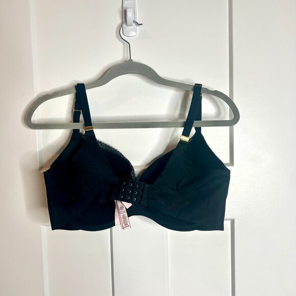 Victoria's Secret Black Incredible Perfect Shape Bra Lace Detail SIze 34DDD - Picture 5 of 5